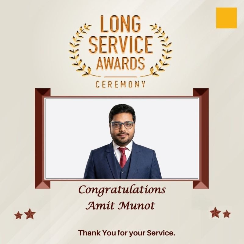 Celebrating 10 Years — Long Service Award