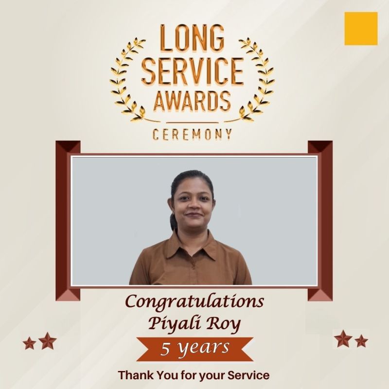 Piyali Adhikary — Long Service Award