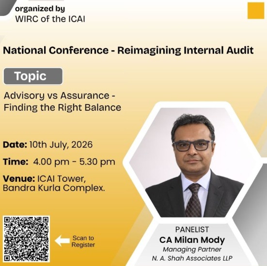 CA Milan Mody — Advisory vs Assurance, National Conference on Internal Audit